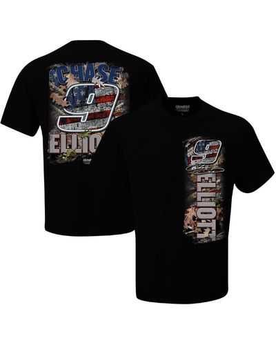 Hendrick Motorsports Team Collection Chase Elliott Patriotic T-shirt - Black