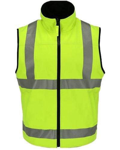 Refrigiwear High Visibility Softshell Safety Vest - Yellow