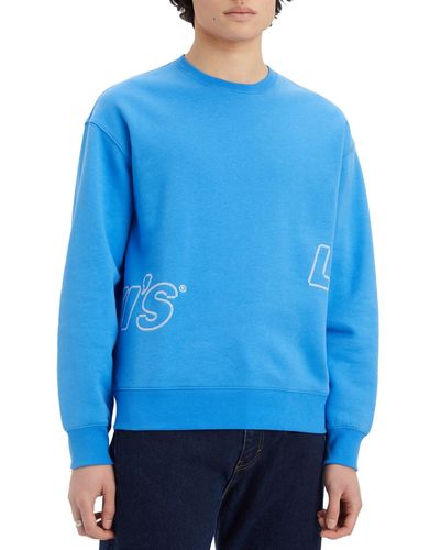 Levi's Fleece Logo Sweatshirt - Blue
