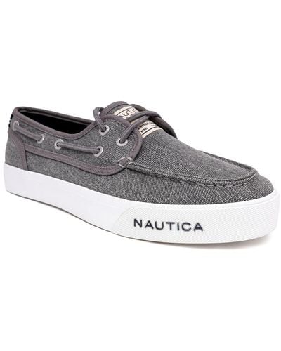 Nautica Spinnaker Boat Slip-on Shoes - Gray