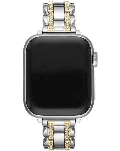 Kate Spade Two-tone Pavé Stainless Steel Bracelet 38/40mm Band For Apple Watch® - Metallic