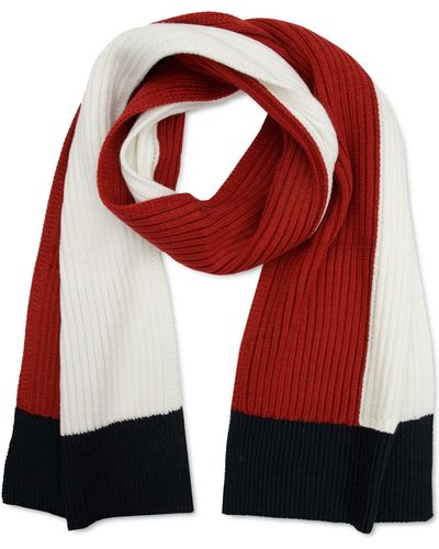 Tommy Hilfiger Colorblock Embroidered Logo Scarf