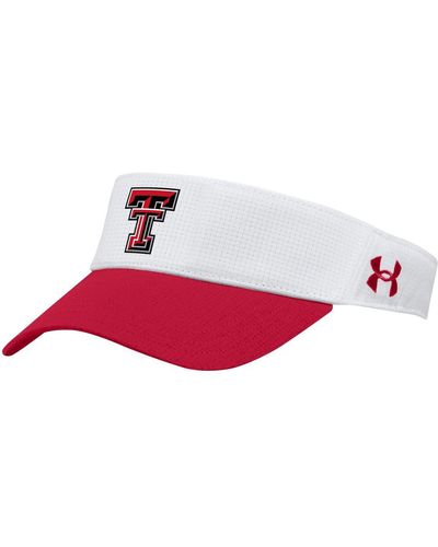 Under Armour Texas Tech Red Raiders Logo Performance Adjustable Visor - Pink
