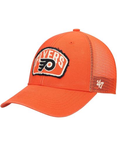 '47 '47 Philadelphia Flyers Cledus Mvp Trucker Snapback Hat - Orange