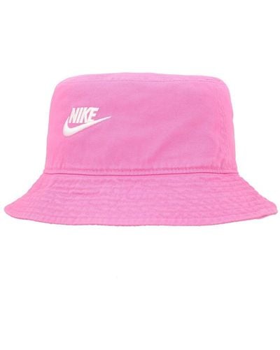 Nike And Distressed Apex Futura Washed Bucket Hat - Pink