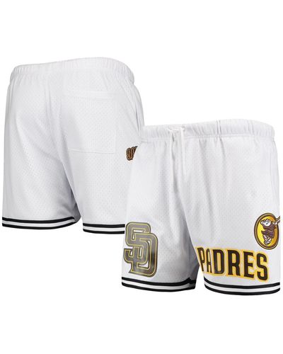 Pro Standard San Diego Padres Logo Mesh Shorts - White