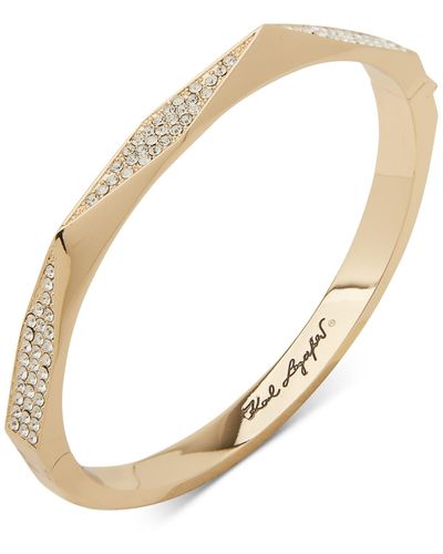 Karl Lagerfeld Pave Geometric Bangle Bracelet - Metallic