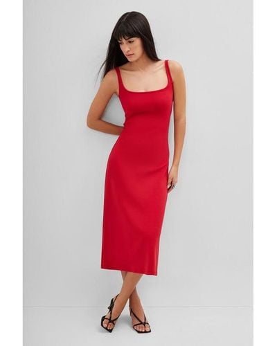 MARCELLA Crawford Dress - Red