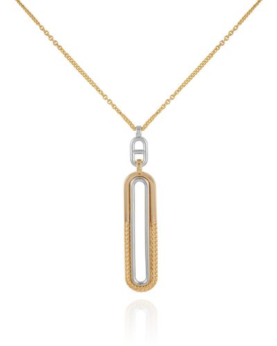 Vince Camuto Gold-tone And Silver-tone Pendant Necklace - Metallic