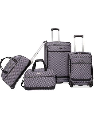Jessica Simpson Capri 4 Piece Luggage Set - Black