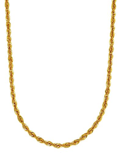 Macy's Sparkle Rope Link 20" Chain Necklace (3.6mm - Metallic
