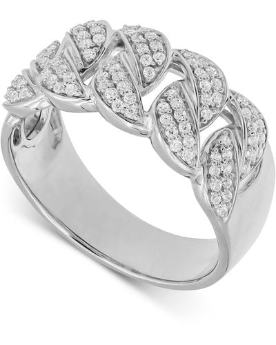 Macy's Diamond Chain Link Ring (1/2 Ct. T.w. - Metallic