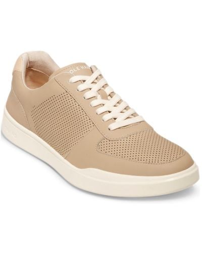 Cole Haan Grand Crosscourt Modern Perforated Sneaker - Natural