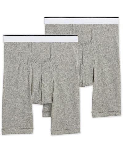 Jockey Pouch Midway Boxer Briefs - Gray