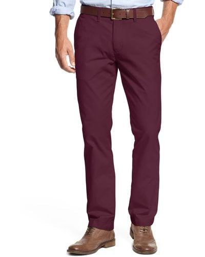 Tommy Hilfiger Men's Slim-fit Stretch Chino Pants - Multicolor