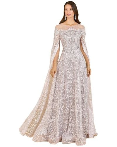 Lara Lace Gown - Gray