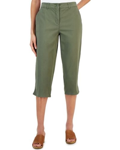 Karen Scott Comfort Waist Capri Pants, Created For Macy's - Green