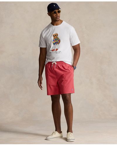 Polo Ralph Lauren Big & Tall Traveler Classic-fit Stretch Mesh-lined Swim Trunks - Multicolor