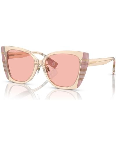 Burberry Low Bridge Fit Sunglasses, Meryl - Pink