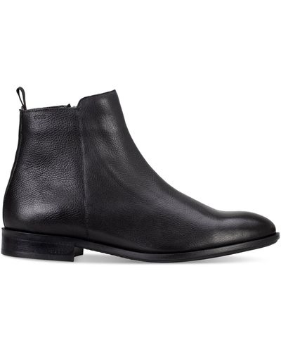 BOSS Colby Leather Zipper Boot - Black