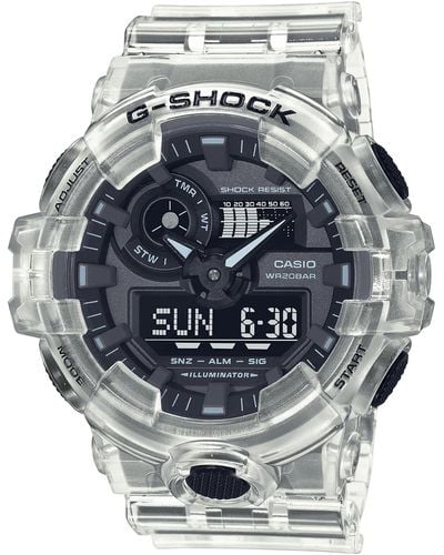 G-Shock Analog-digital Clear Resin Strap Watch 53.4mm Ga700ske-7a - White