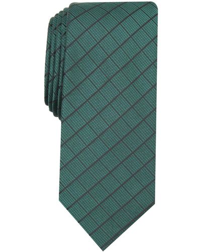 Alfani Slim Grid Tie - Green