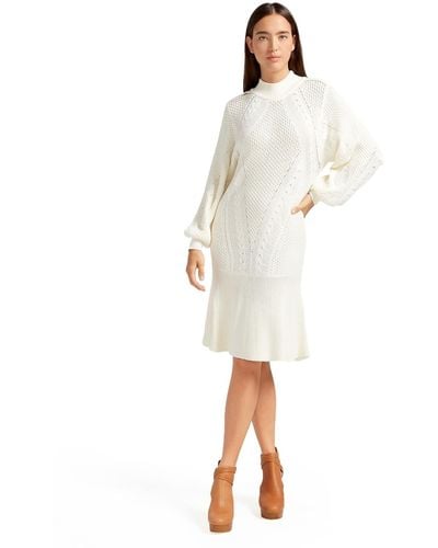Belle & Bloom Love Letter Knit Dress - White