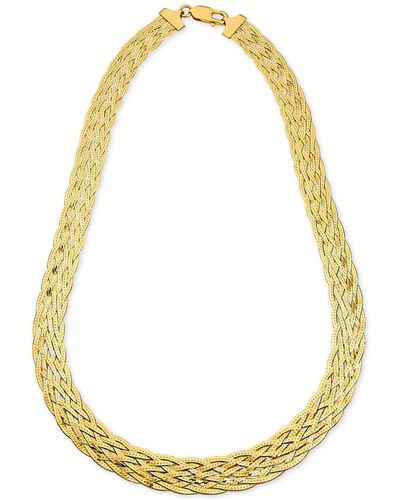 Giani Bernini Braided Chain 18" Statement Necklace - Metallic