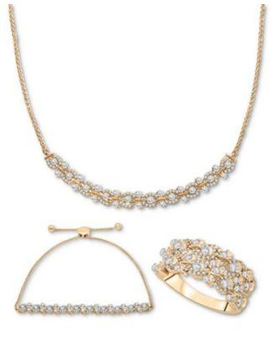 Wrapped in Love Diamond Swirl Cluster Jewelry Collection In 14k Gold Created For Macys - White