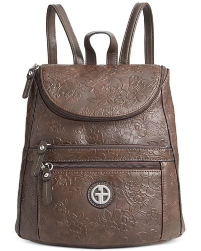 Giani Bernini Pebble Backpack, Created For Macy's - Brown
