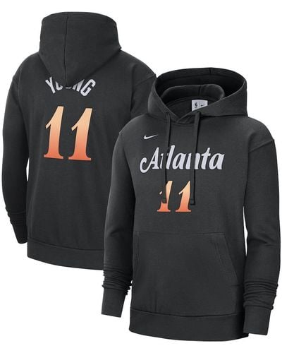 Nike Trae Young Atlanta Hawks 2022/23 City Edition Name And Number Pullover Hoodie - Black