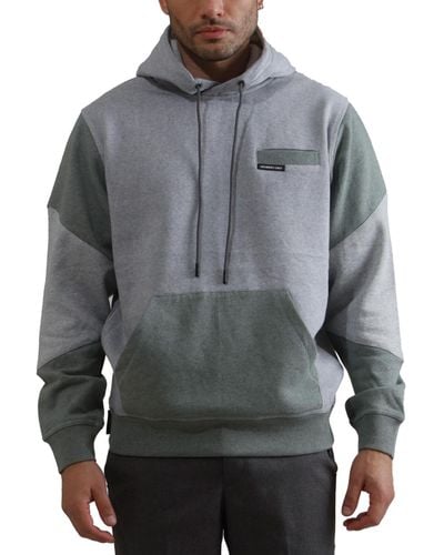 Members Only Drew Colorblock Hooded Sweatshirt - Gray