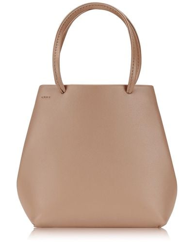 Gigi New York Sydney Mini Leather Shopper Bag - Natural