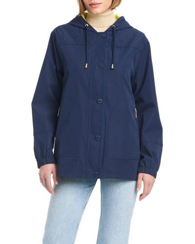 Kate Spade Lightweight Zip-front Water-resistant Jacket - Blue