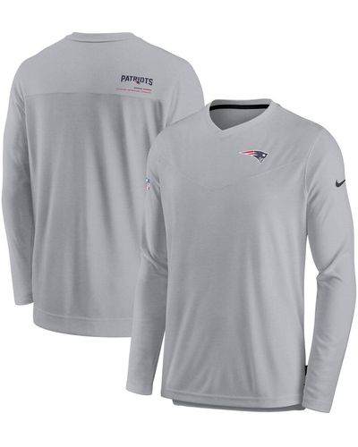 Nike Gray Indianapolis Colts 2022 Sideline Coach Chevron Lock Up Performance Long Sleeve V-neck T-shirt