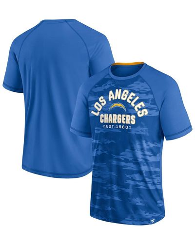 Fanatics Los Angeles Chargers Hail Mary Raglan T-shirt - Blue