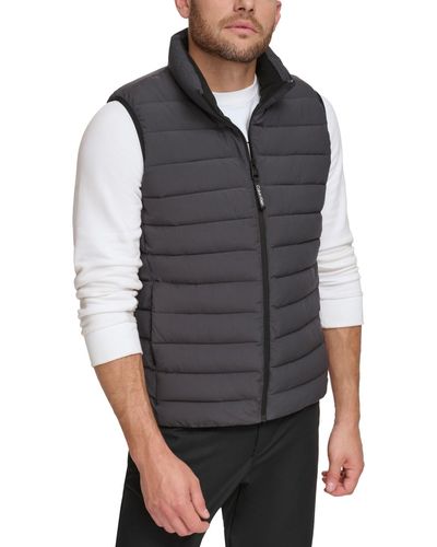 Calvin Klein Stretch Puffer Vest - Gray