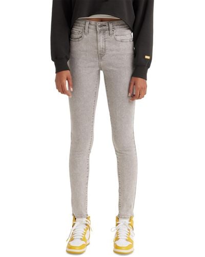 Levi's 721 High-rise Skinny Jeans - Gray