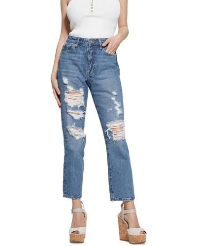 Guess It Girl Straight-leg Jeans - Blue