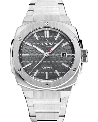 Alpina Swiss Automatic Alpiner Stainless Steel Bracelet Watch 41mm - Gray