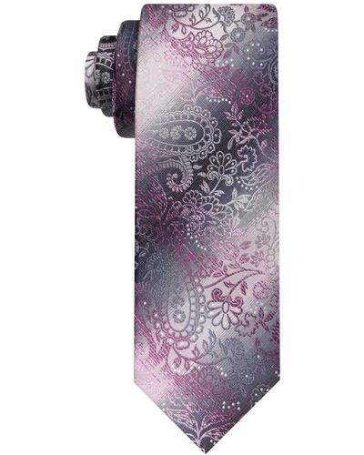 Van Heusen Shaded Paisley Tie - Purple