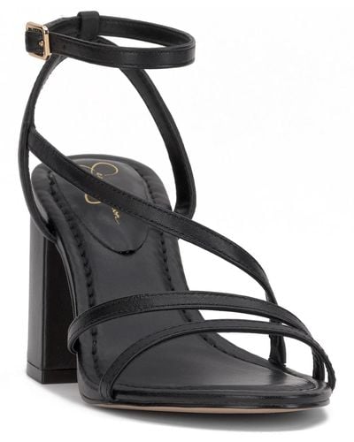 Jessica Simpson Reyvin Strappy Block-heel Dress Sandals - Black