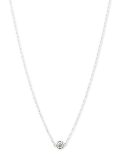 Ralph Lauren Lauren And Cubic Zirconia Pendant Necklace - White
