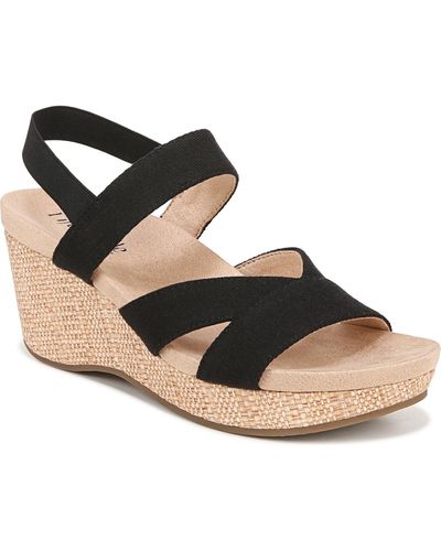 LifeStride Danita Wedge Sandals - Black