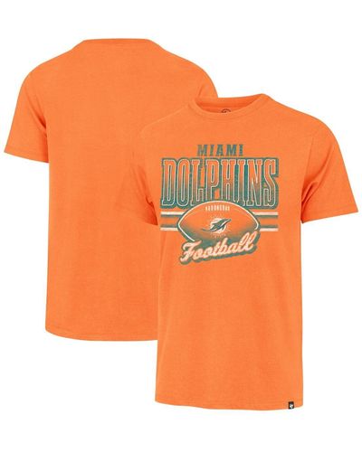 '47 Distressed Miami Dolphins Last Call Franklin T-shirt - Orange