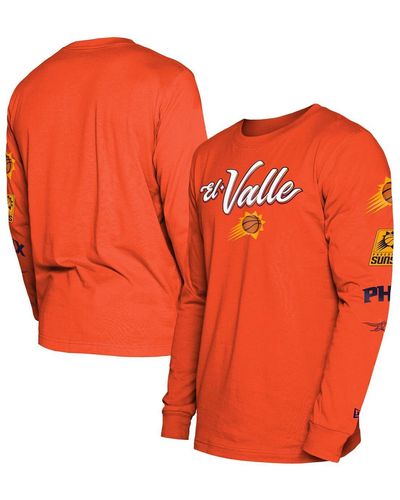 KTZ Phoenix Suns 2023/24 City Edition Long Sleeve T-shirt - Orange