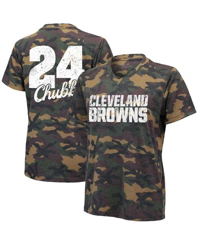 Industry Rag Nick Chubb Cleveland Browns Name And Number V-neck T-shirt - Black