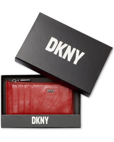 DKNY Lumen Zip Cardcase - Red