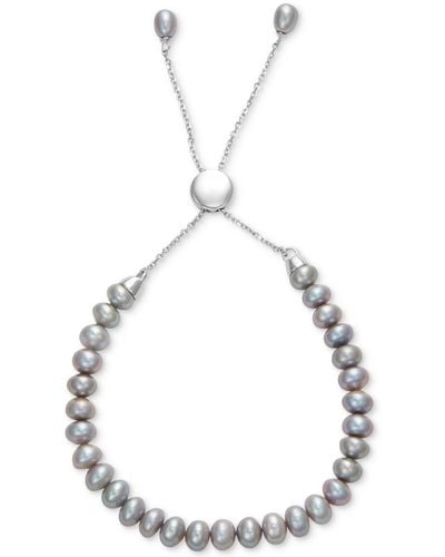 Macy's White Cultured Freshwater Pearl (6-1/2mm - Gray