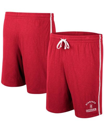 Colosseum Athletics Stanford Thunder Slub Shorts - Red
